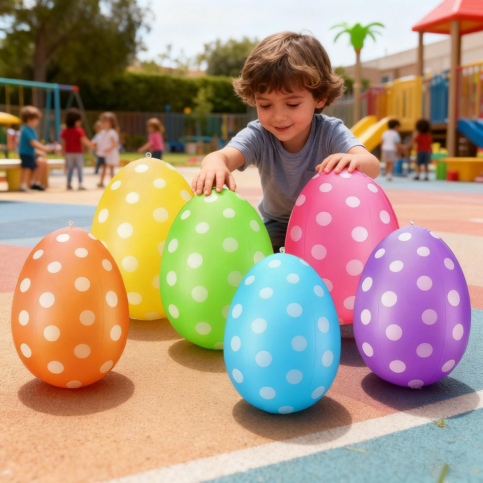 Kids Yard Toys - Şişirilebilir Paskalya Yumurtaları 6 Adet/set PVC