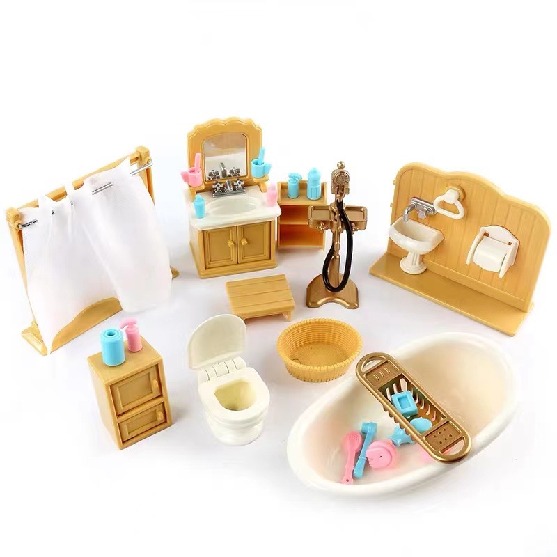 Kids Toys Kitchen Set - Dollhouse Minyatür Hediye kutusu ambalaj 1/12