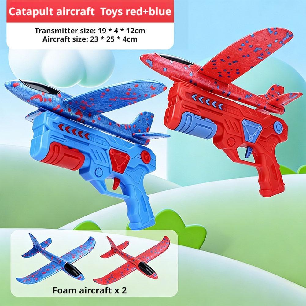 Catapult Launcher Toy - Mancınık Uçak Fırlatıcı Oyuncak Köpük Planör