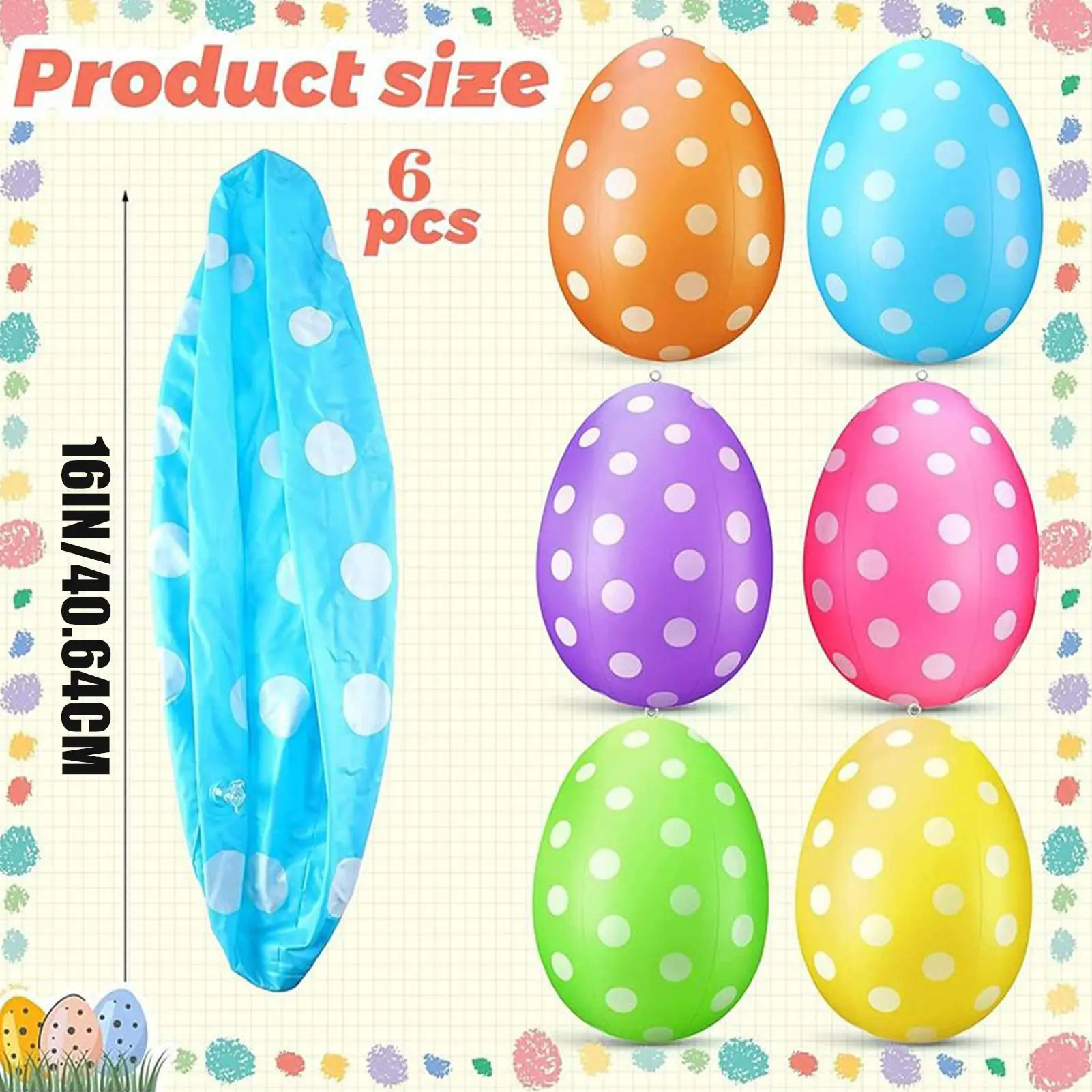 6 Adet Şişme Paskalya Yumurtas - Kids Yard Toys incelemesi ve fiyatı